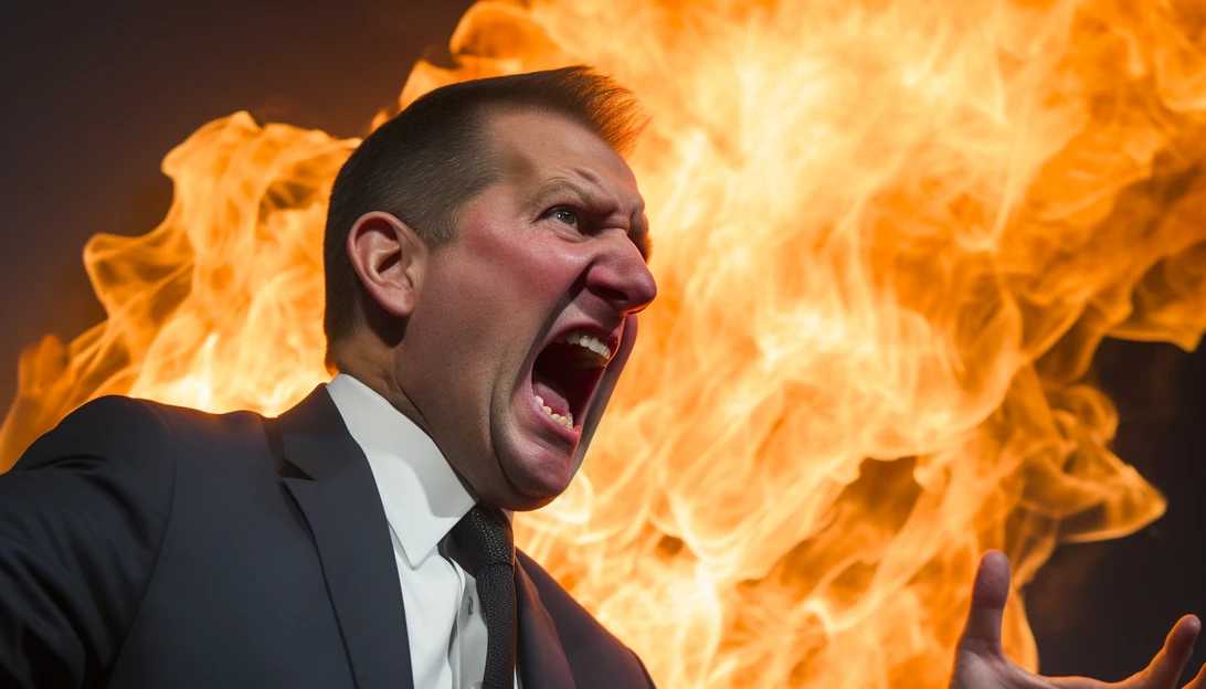 A photo of Senator Ted Cruz passionately expressing his concerns about the Biden administration's action on fossil fuel transportation, taken with a Nikon D850.