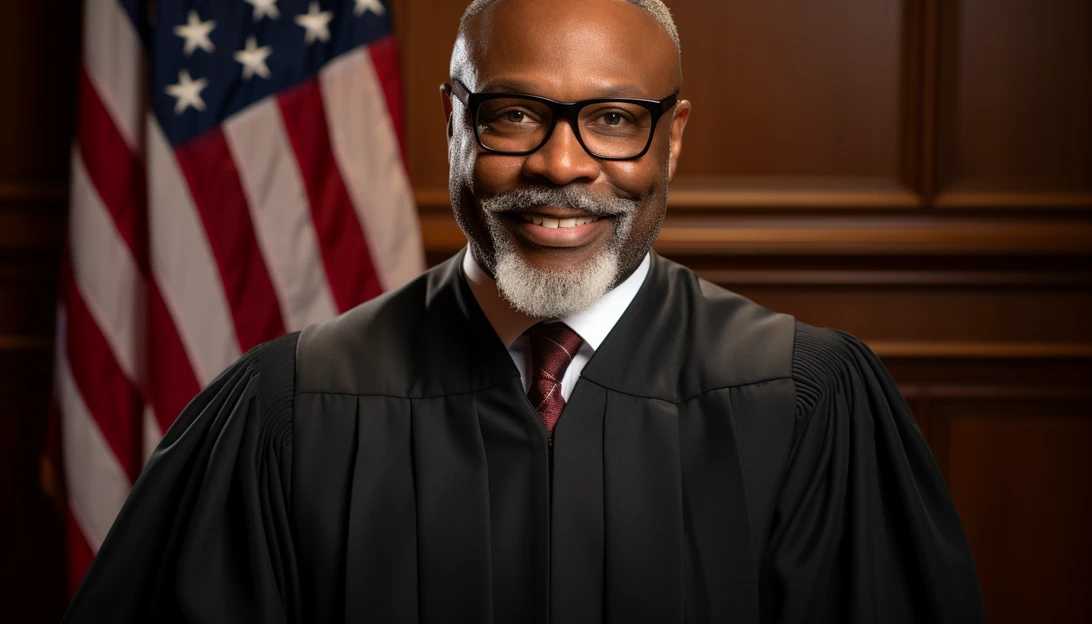 An image of Judge Neal Biggers Jr., the renowned U.S. District Judge, dressed in his judicial robes, radiating wisdom and authority. (Taken with Nikon D850)