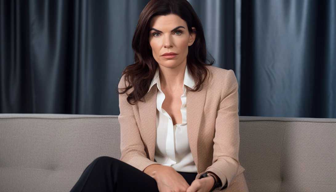 Julianna Margulies passionately speaking out against antisemitism in the entertainment industry. Taken with Nikon D850.