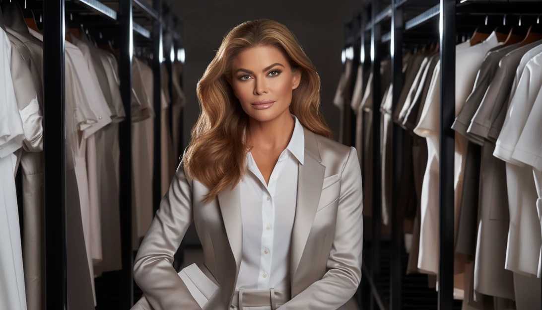 A behind-the-scenes glimpse of Kathy Ireland's empire, showcasing the diverse industries she has ventured into, from fashion to fintech.