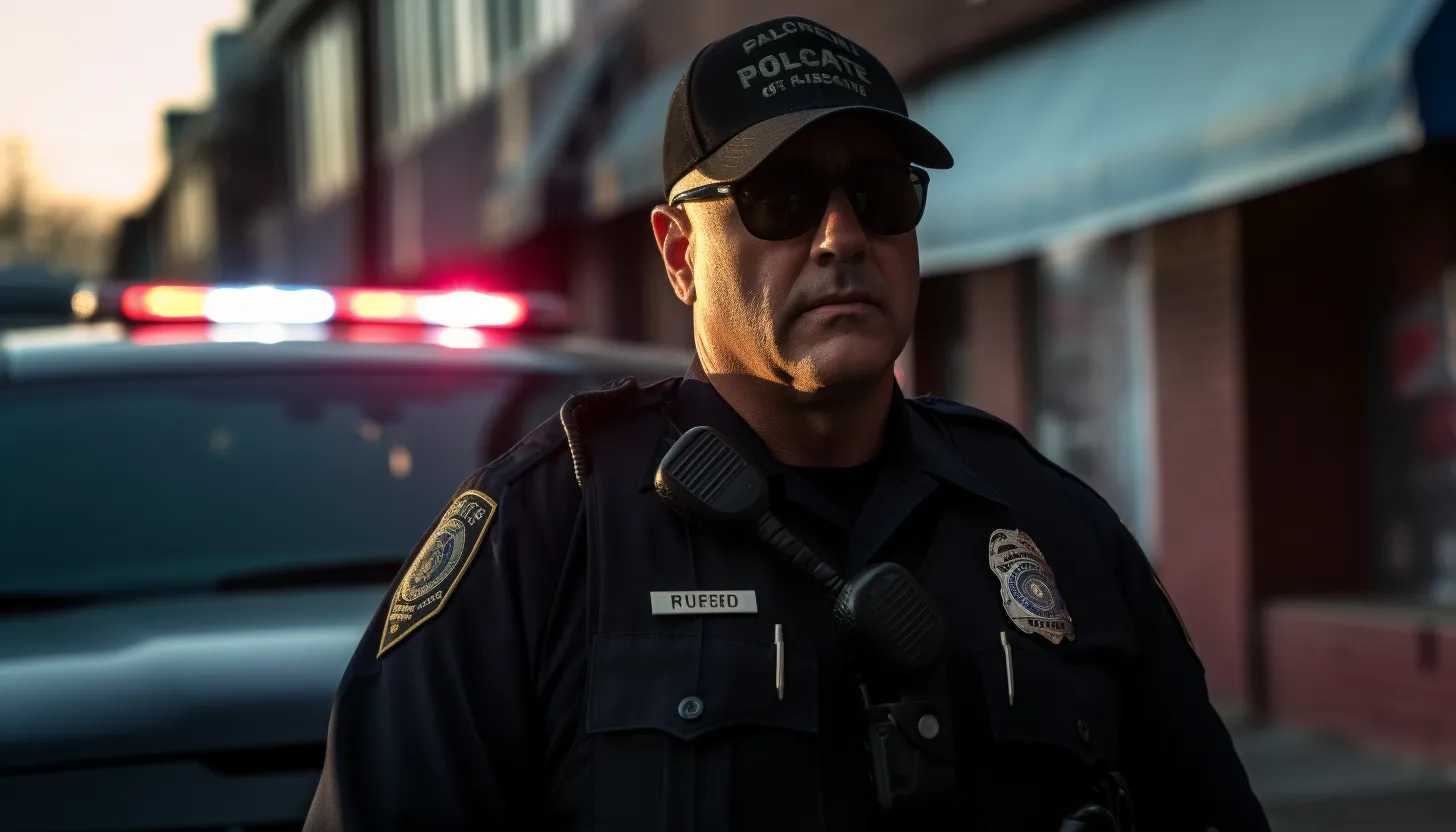 A close-up shot of Major Joshua J. Pena, the officer overseeing the investigation, taken with a Canon EOS 5D Mark IV.