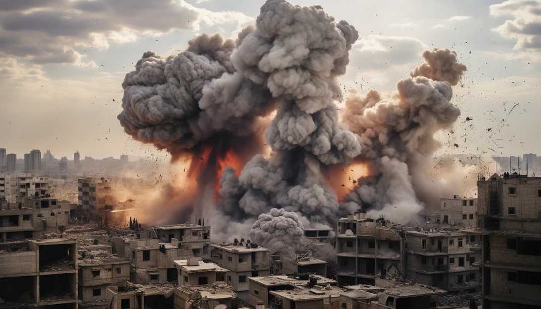 A photograph capturing the U.S. airstrikes in eastern Syria as a response to the attacks on American troops by Iranian proxies. (Taken with a Sony Alpha a7R III)