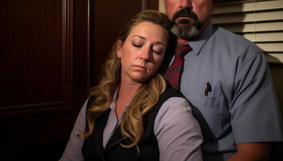 A close-up image of Jon and Carie Hallford, owners of Return to Nature Funeral Home, during their arrest in Wagoner, Oklahoma. Taken with a Nikon D850.