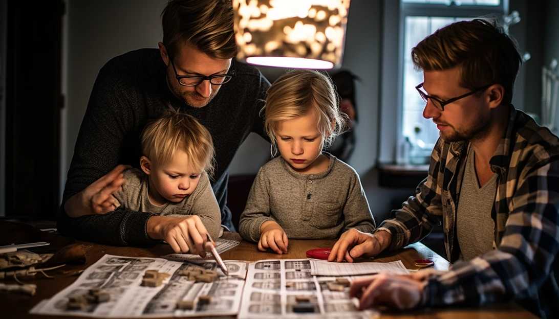 A photo of an American family managing their budget, taken with a Canon EOS 5D Mark IV.