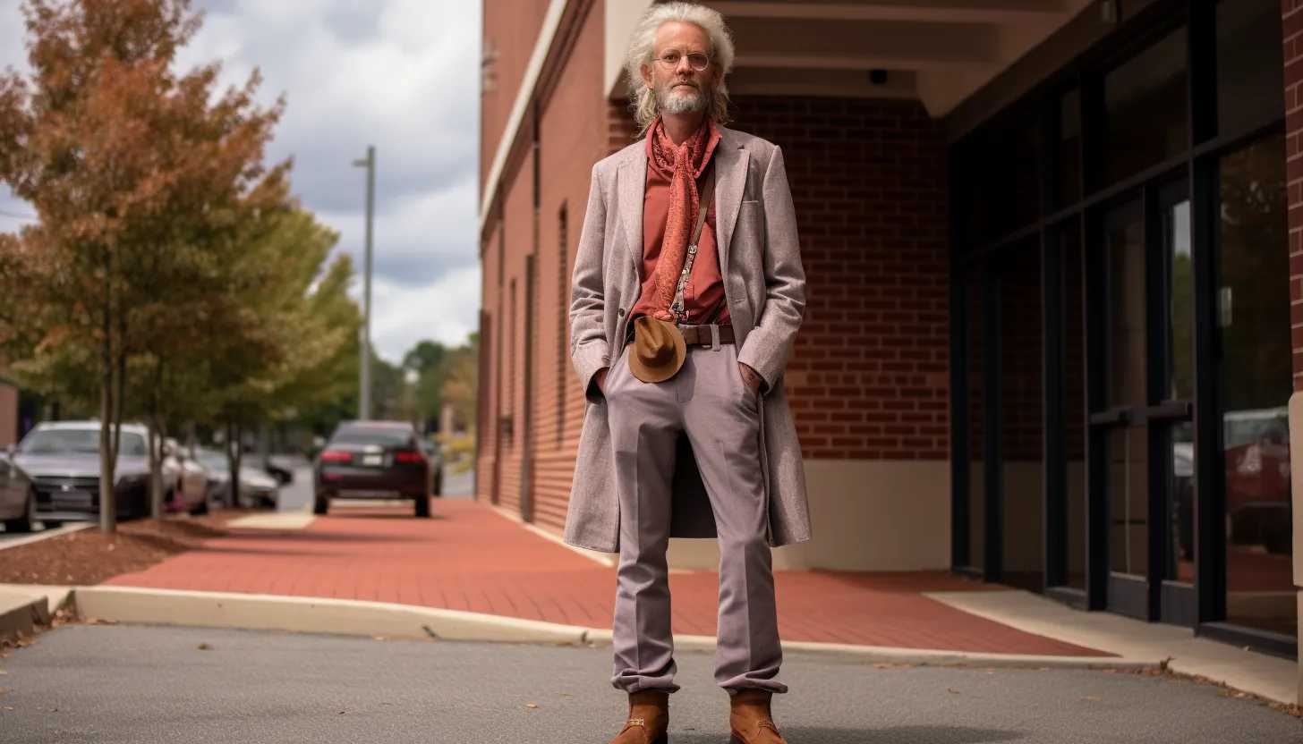 Image of Gideon Cody standing outside the Marion County Record office, taken with a Canon EOS 5D Mark IV.