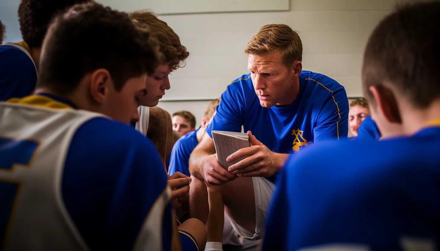 Coach Joe Kennedy passionately coaching his team at Bremerton High School, taken with a Canon EOS 5D Mark IV