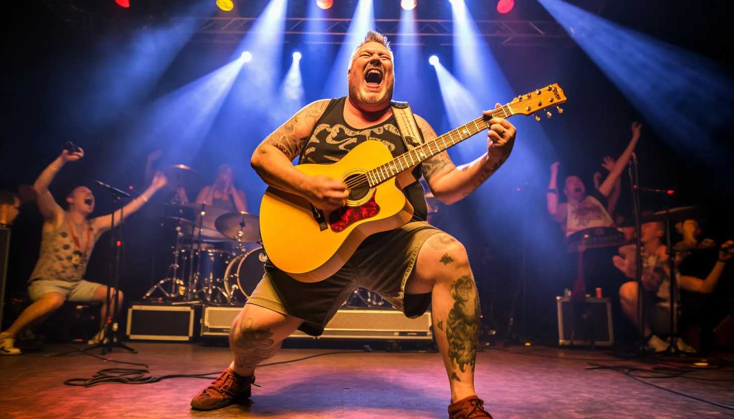 Steve Harwell performing on stage during a lively Smash Mouth concert (taken with Nikon D850)