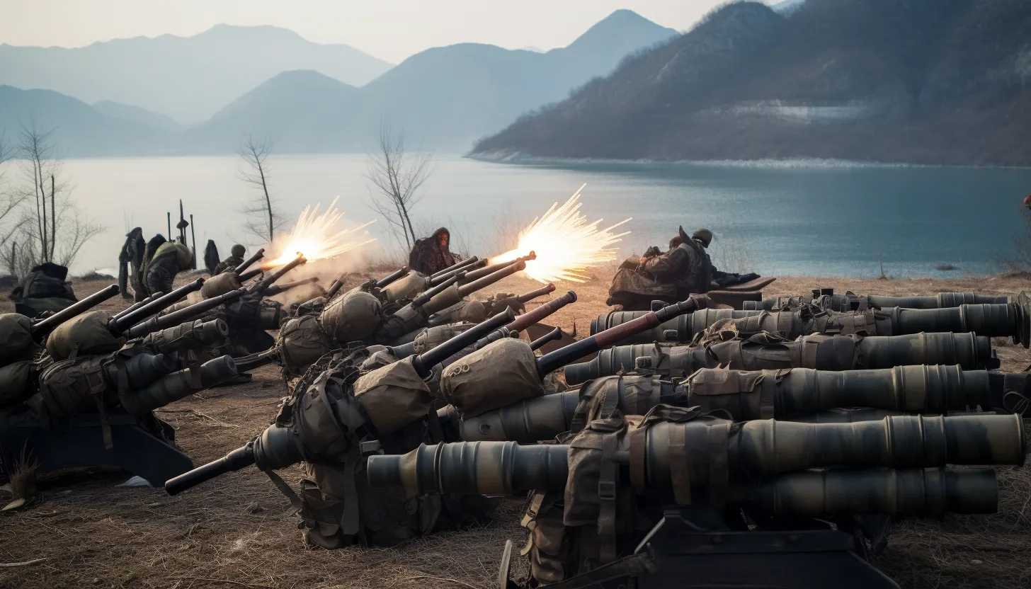 A picture of North Korean artillery shells and antitank missiles, the focal point of the potential arms deal between North Korea and Russia, taken with a Sony Alpha a7R III.
