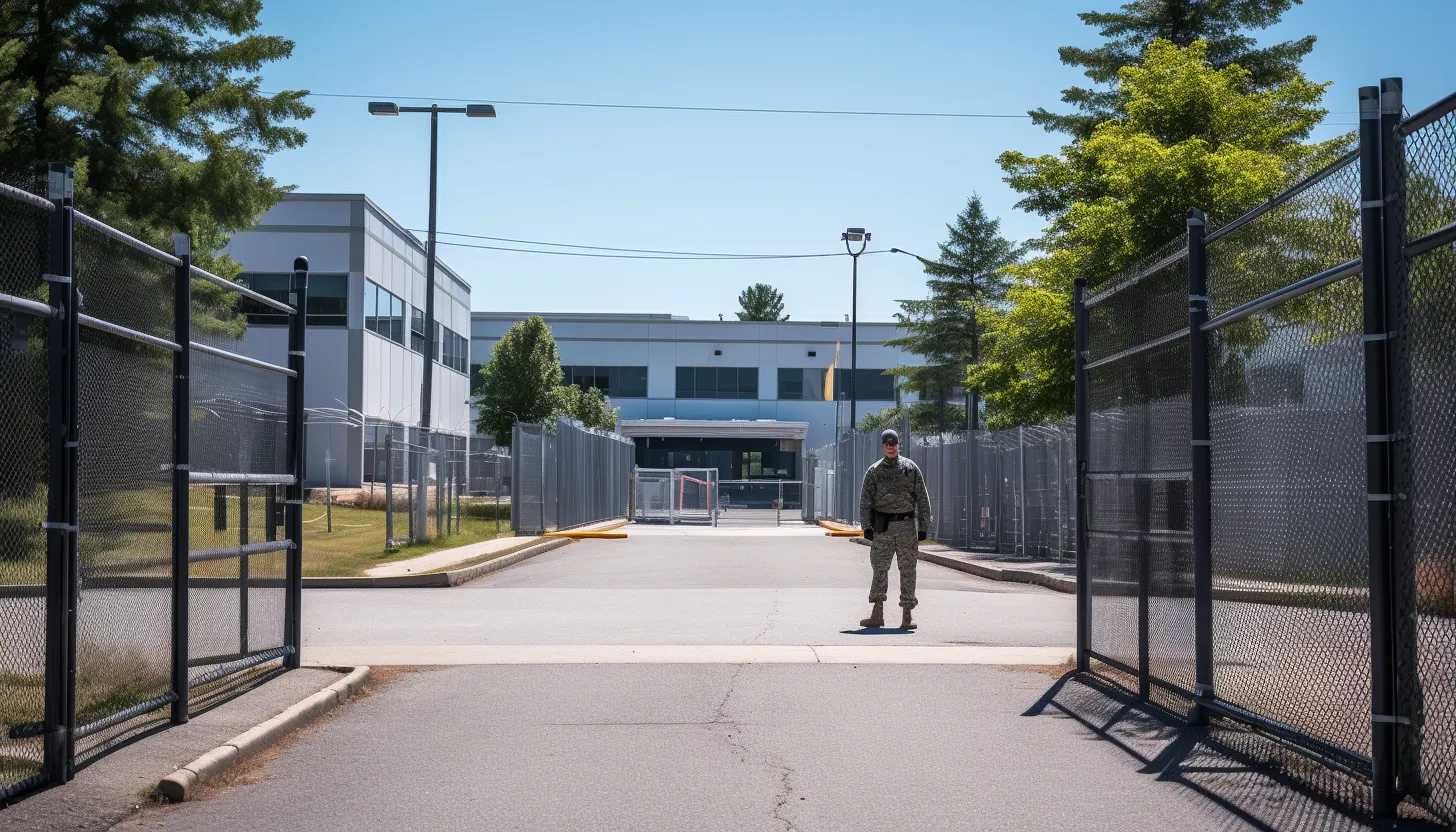 A photograph showing the security measures at a U.S. military installation to prevent unauthorized access. [Taken with Sony Alpha a7 III]