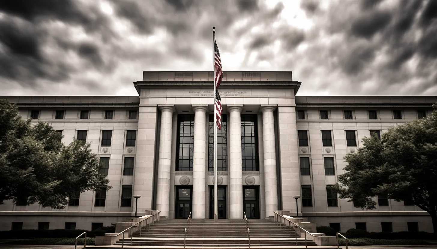 A shot of the Department of Justice building, symbolizing the legal battle surrounding the FACE Act and the charges against the pro-life activists. (Taken with a Sony Alpha a7 III)