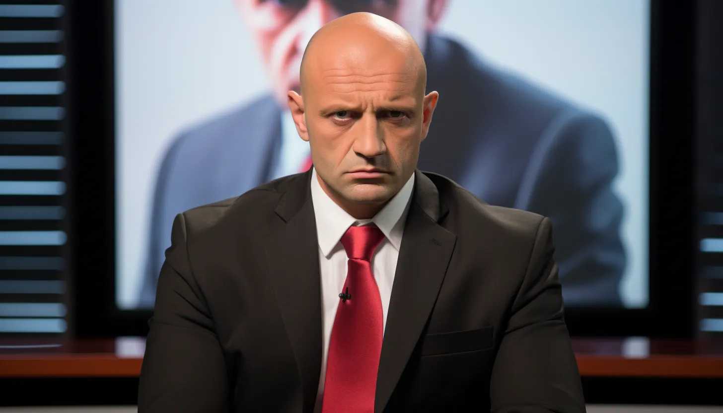 A picture of Yevgeny Prigozhin, the former leader of Wagner Group, at a press conference, photographed with a Sony Alpha A7 III camera.