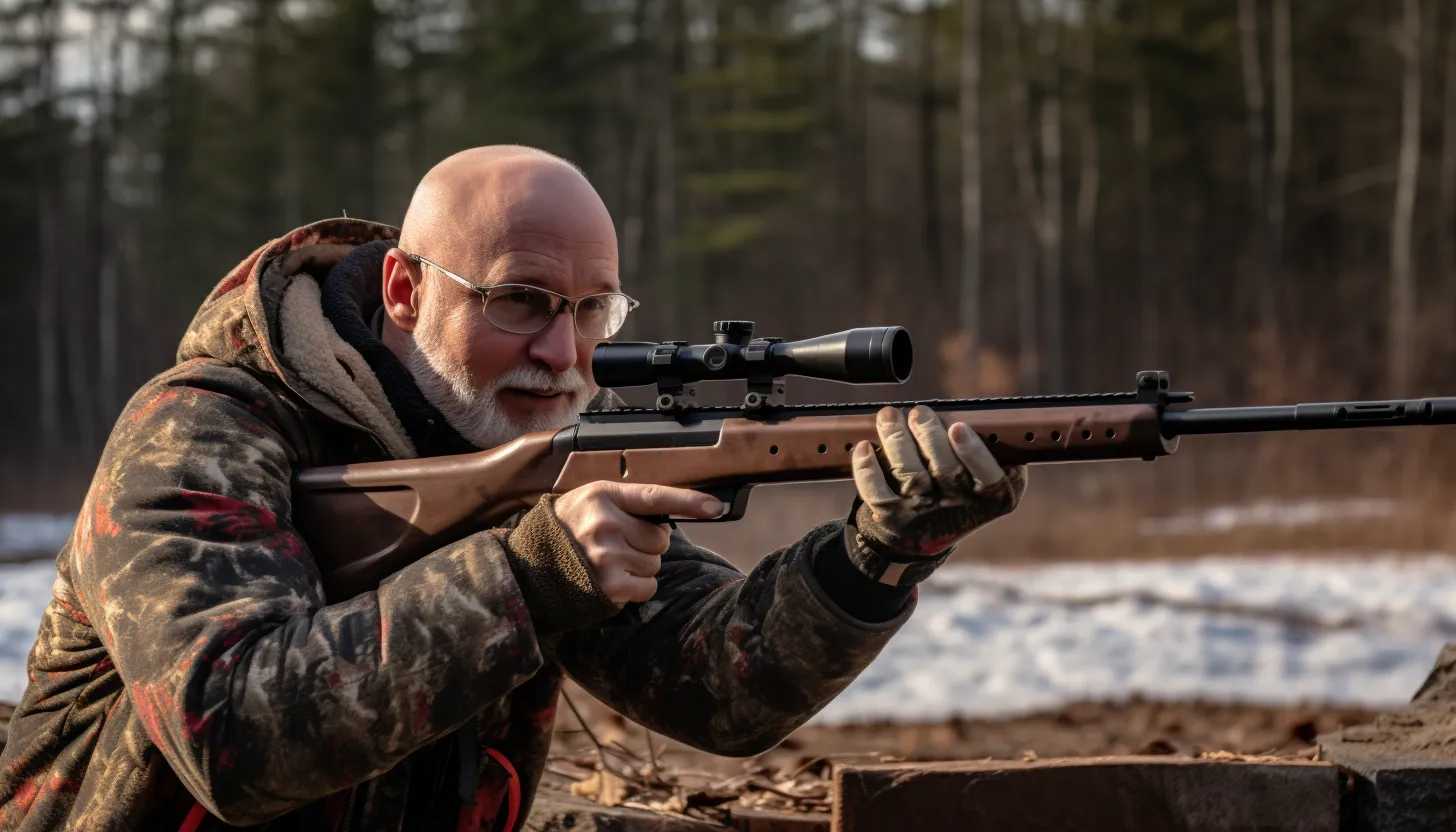 Joe Talachy, owner of Indigenous Arms 1680 Ltd. Co., demonstrating proper gun safety techniques, taken with Canon EOS R5