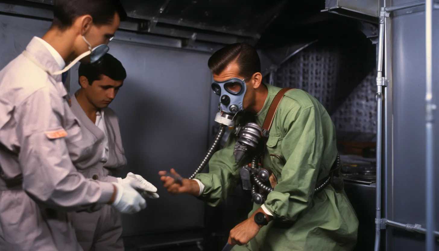 International Atomic Energy Agency inspectors conducting radiation assessment
