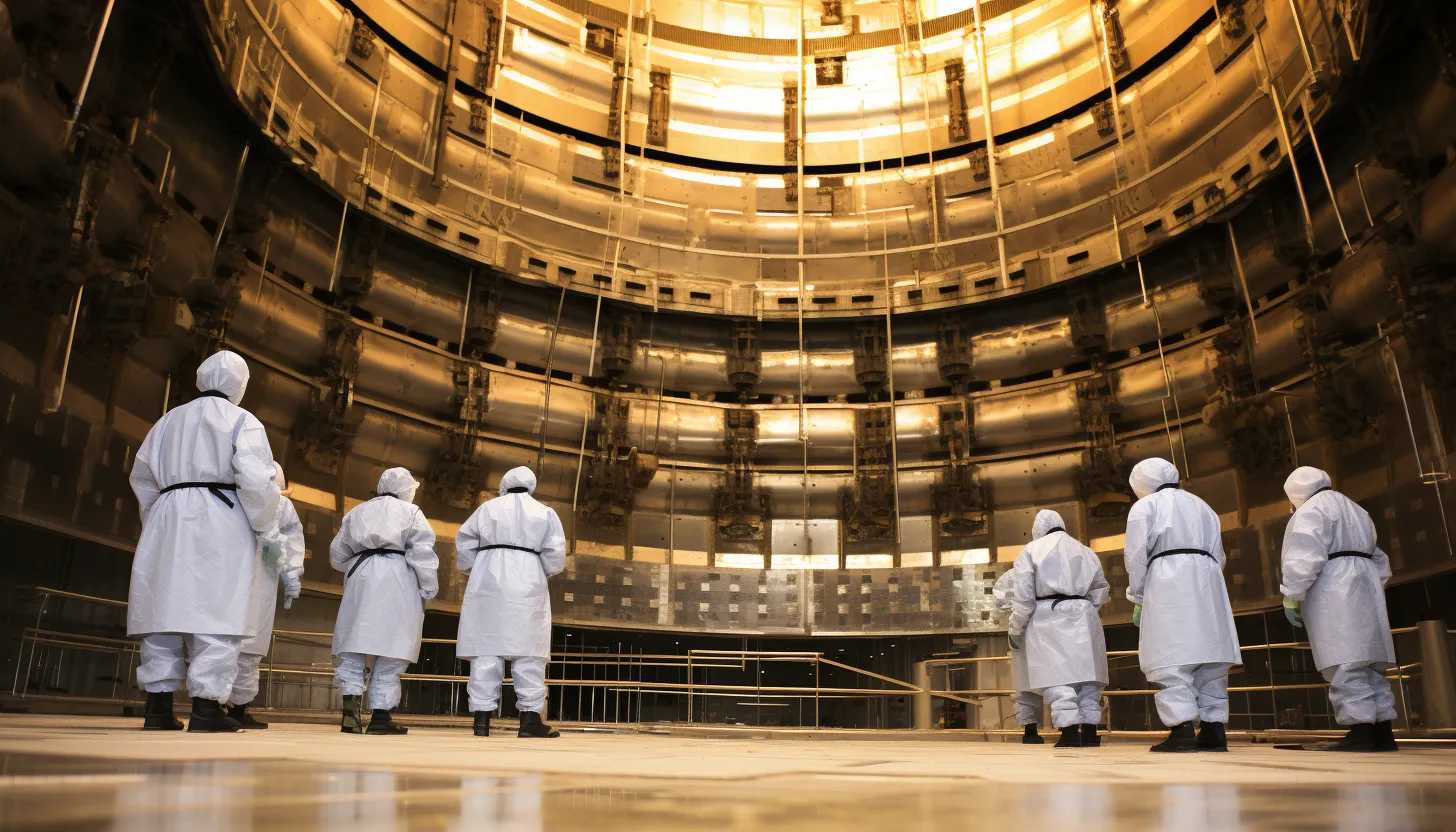 UN nuclear watchdog team inspecting a nuclear facility