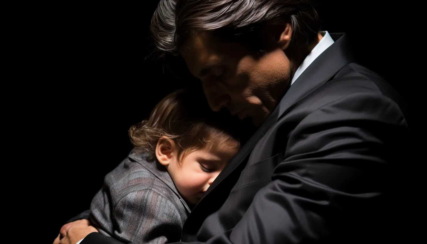 Al Pacino holding his infant son, Roman, taken with a Nikon D850.