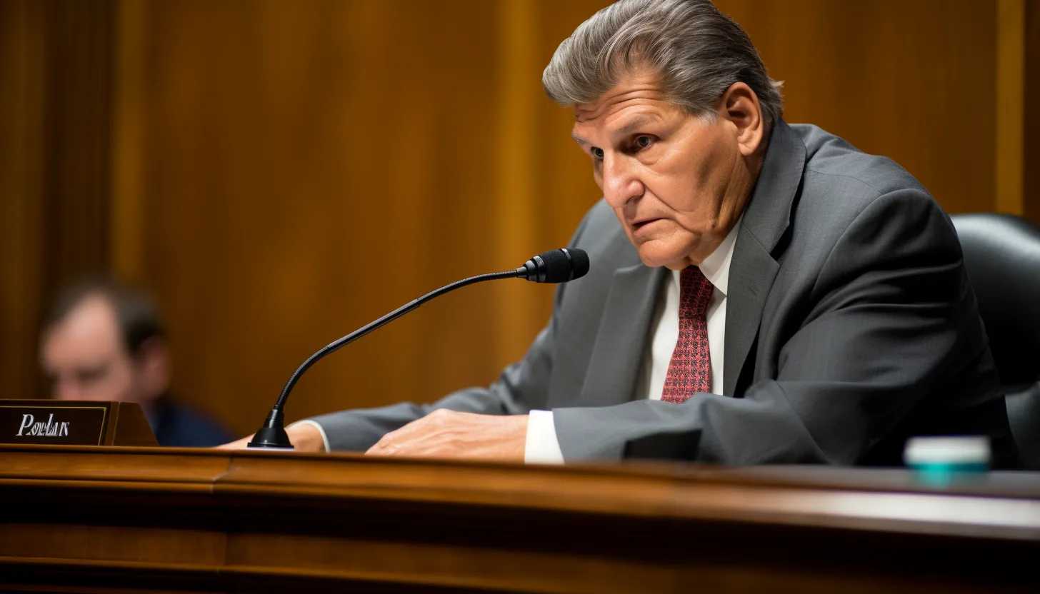 Senator Joe Manchin speaking at the Senate Energy Committee hearing on DOE and AI taken with a Canon EOS 5D Mark IV