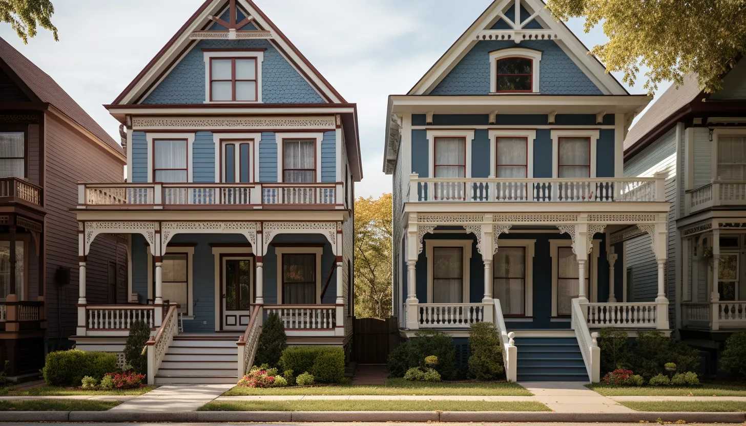 Side-by-side comparison of twin sisters' identical homes, taken with Sony Alpha A7R III