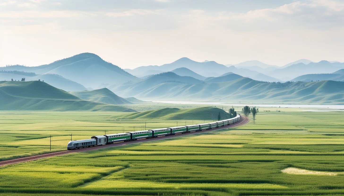 A panoramic view of the scenic landscapes as Kim Jong Un's train passes through the Russian countryside. Captured using a Sony Alpha A7 III camera.