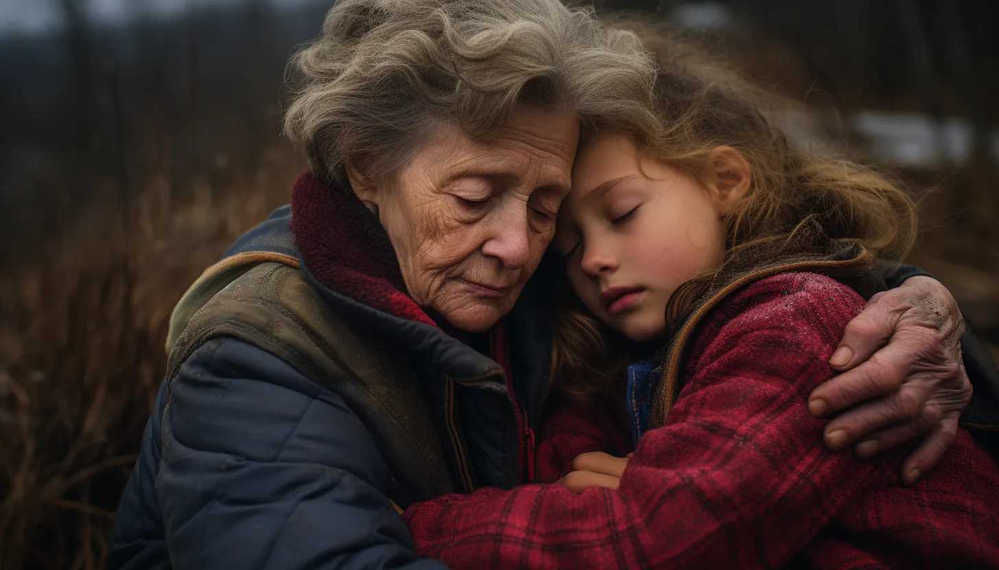 A touching image of the New England granddaughter and her grandmother on their cross-country trip, taken with a Nikon D850.
