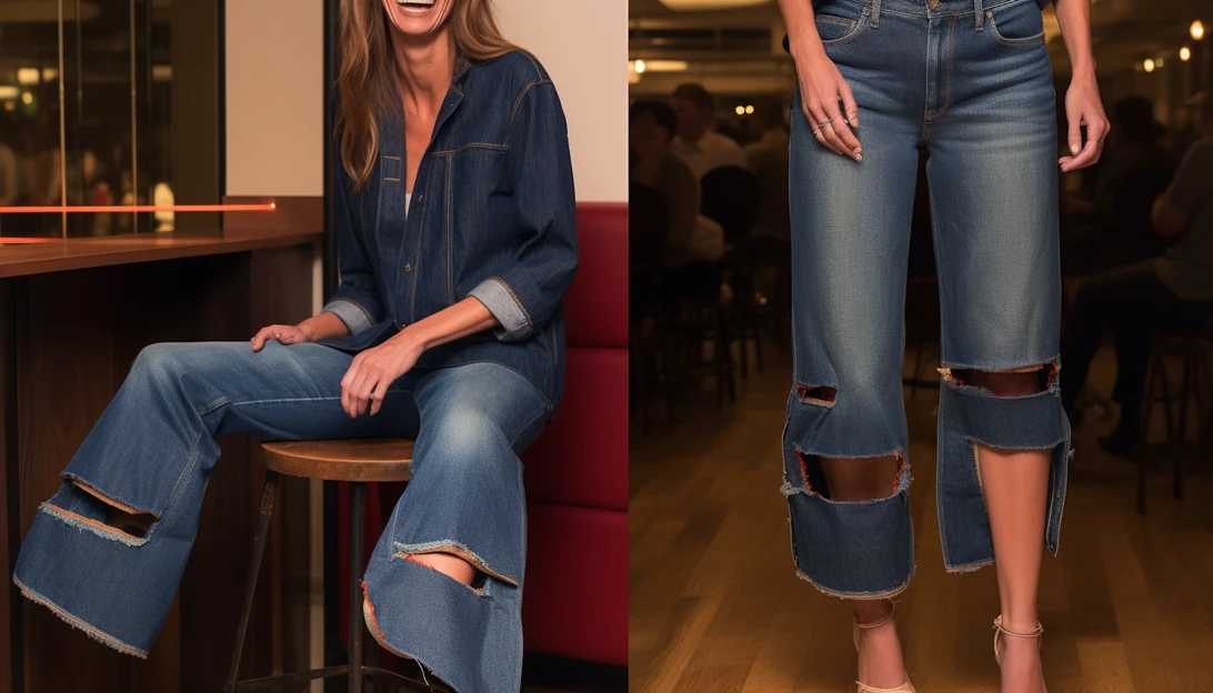 Gisele Bündchen radiating joy as she attends the Frame Dinner Party at Jean's in her oversized denim jacket and slip-on ankle heels. (Photo taken with a Nikon Z7)
