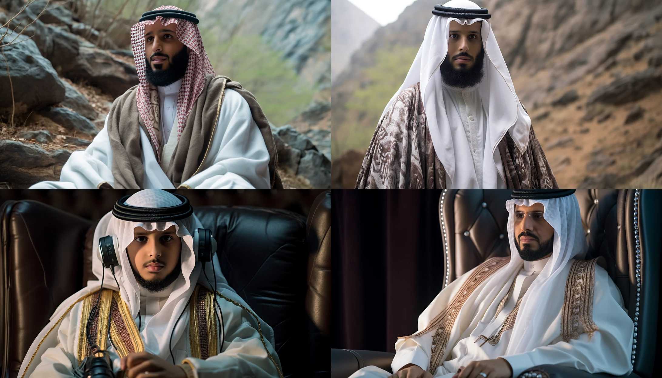 Saudi Arabia's Crown Prince Mohammed bin Salman discussing peace negotiations in an exclusive interview, photographed with a Sony A7 III.