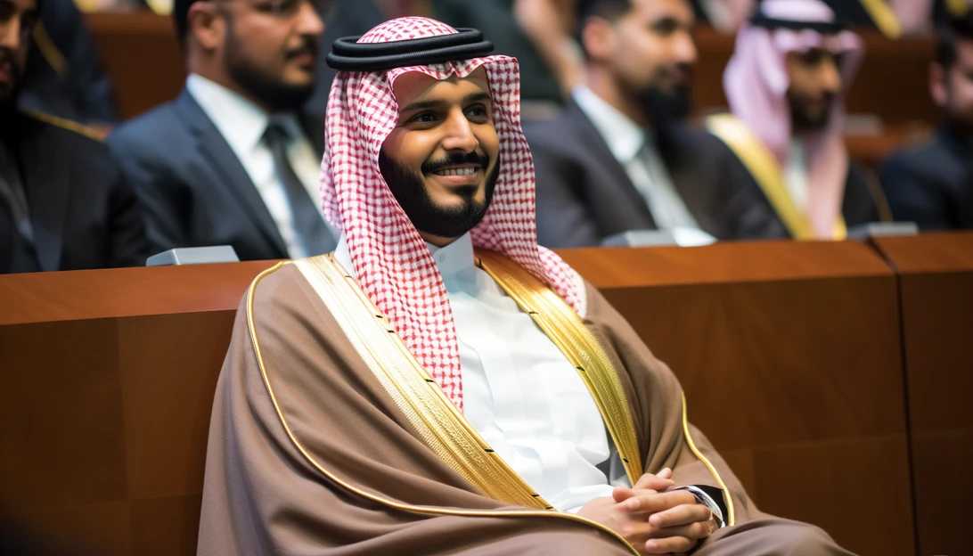 Saudi Crown Prince Mohammed bin Salman advocating for peace and stability in the Middle East at the UN General Assembly. Taken with Sony Alpha a7 III.
