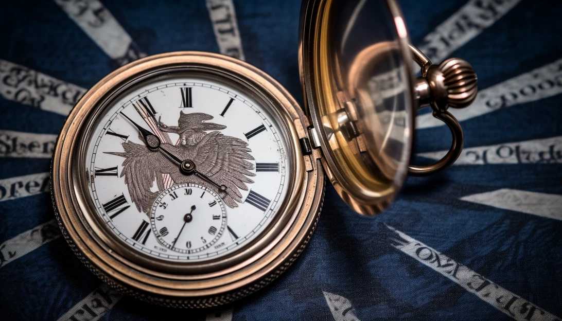 A close-up shot of an intricate silver pocket watch, frozen in time at the exact moment when President Lincoln's assassination took place. The hands of the watch point to 10:15 PM, forever capturing the haunting hour of the tragedy. (Taken with Nikon D850)