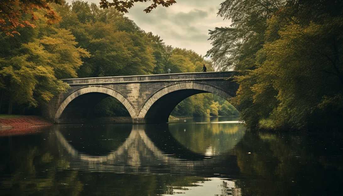 An image of a bridge over a serene river, symbolizing the pivotal moment when the off-duty paramedic spotted the young woman contemplating suicide. The image is taken with a Nikon D850 camera.