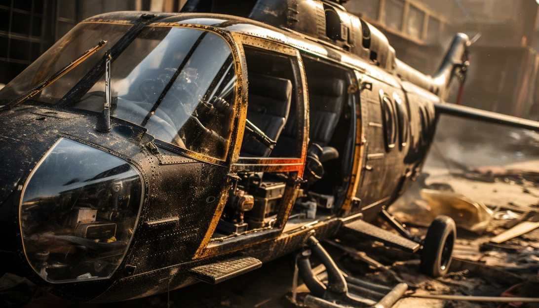 Close-up of a military helicopter used in the successful raid on an ISIS collaborator (Taken with Nikon D850)