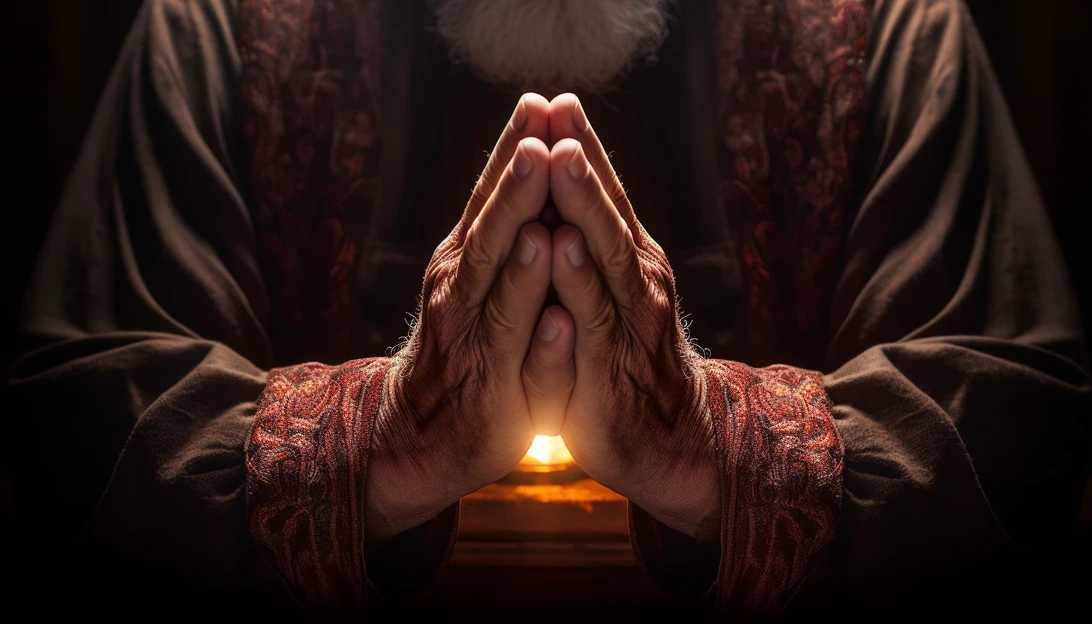 A close-up shot of a person's hands clasping in prayer, reflecting the power and solace found in connecting with a higher power. (Taken with Sony Alpha a7 III)