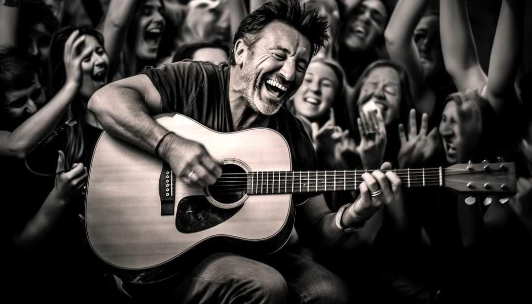 Bruce Springsteen surrounded by his dedicated fans, who eagerly support him during this challenging time. (Taken with Sony Alpha a7 III)