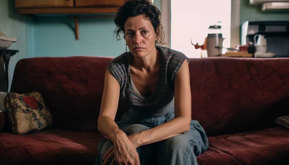 An image of Claudia, the woman who confronted Adam Fleischman about living rent-free in her home. The photo captures her frustration and determination. It is taken with a Canon EOS R.