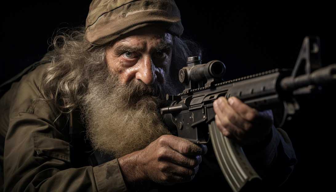 A moving photo capturing the determination and strength in the eyes of IDF veterans who are advocating for easier access to firearms.