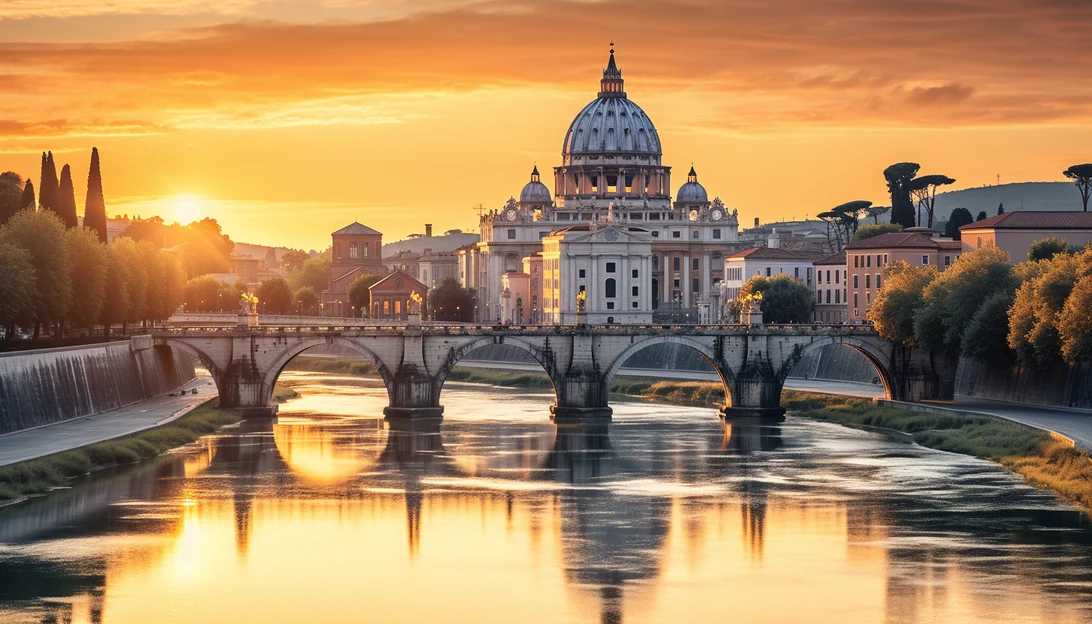 A photo depicting the Vatican City, showcasing its grandeur and historical significance. Taken with a Nikon D850.