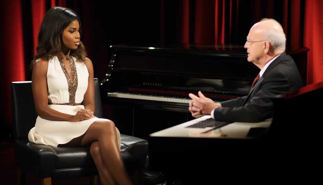 Jennifer Hudson, host of 'The Jennifer Hudson Show,' engaging in a conversation with Gerry Turner about dating in later years.