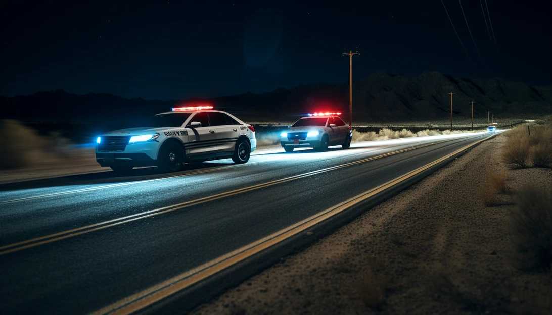 Scene of the traffic stop where the two suspects fled, sparking a high-speed pursuit along the southern border. (Taken with Nikon D850)