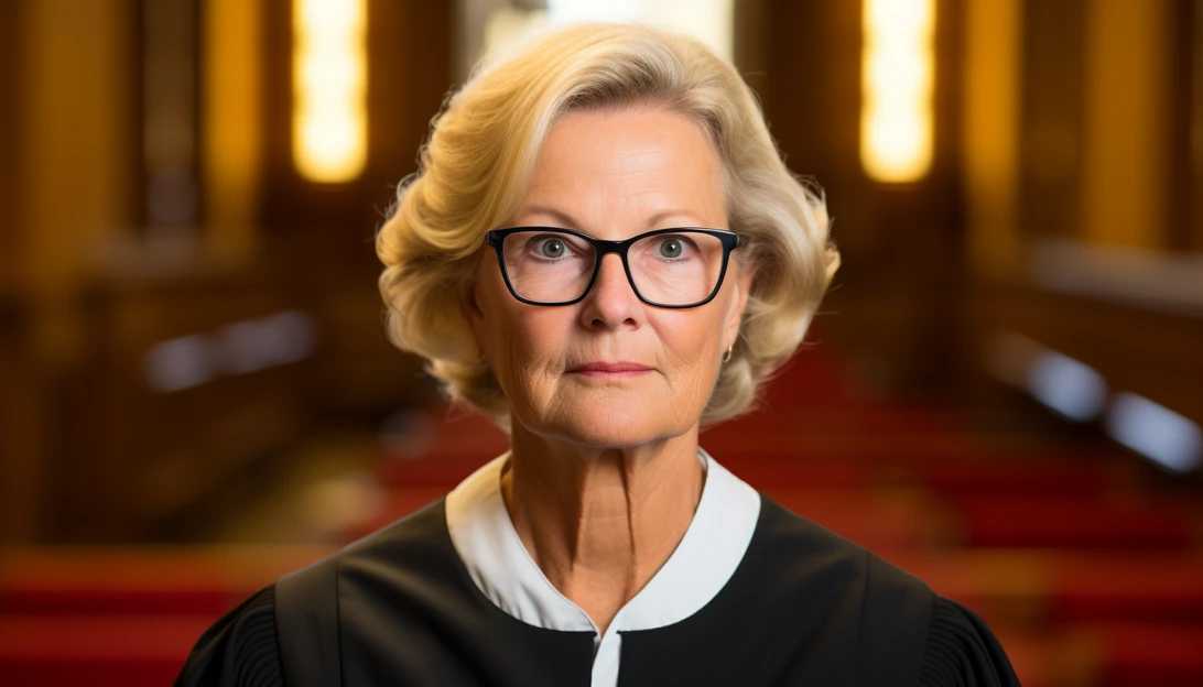 A photo of former Chief Justice Patience Roggensack of the Wisconsin Supreme Court, taken with a Canon EOS 5D Mark IV