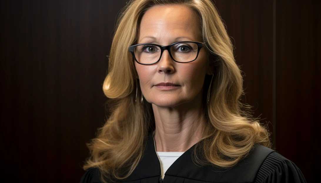 A photo of Justice Janet Protasiewicz, the subject of potential impeachment, taken with a Nikon D850