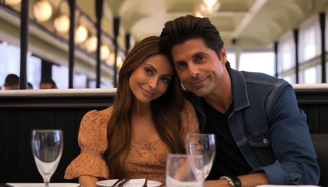 John Stamos and Caitlin McHugh celebrating their wedding anniversary, snapped with a Sony Alpha a7 III