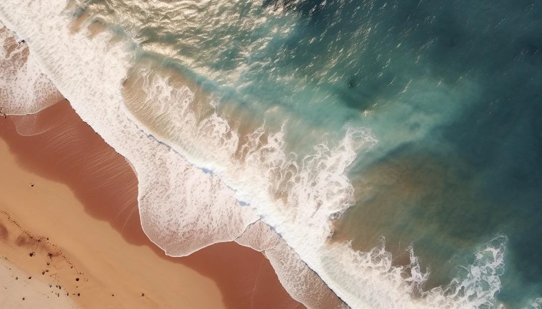 Aerial view of the Jersey Shore beaches where mysterious tar balls have been found. (Taken with a DJI Phantom 4 Pro)