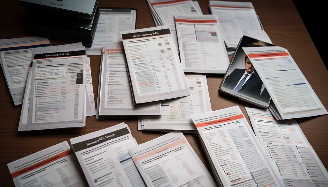 An image of a collection of job applications, representing the discussion around job gains and recovery, taken with a Sony Alpha A7 III.